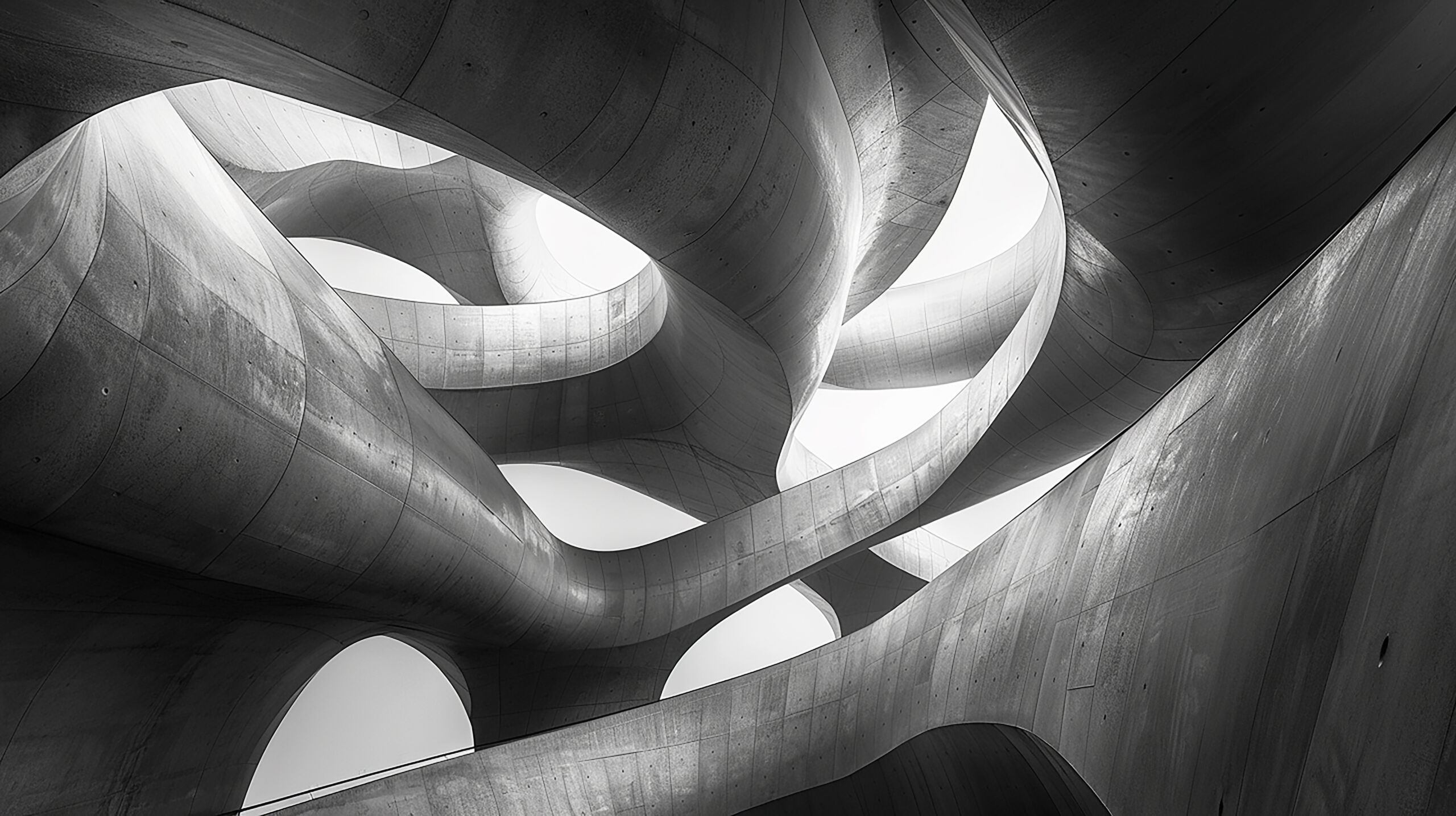 black-white-photo-spiral-staircase-with-light-it